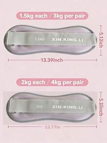 2pcs Weighted Sandbag Leg Strap, Running, Dancing, Student Training, Leg Fitness, Wrist Exercise, Unisex Sandbag - Multicolor - View 12