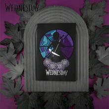 MGM 1pc Official "Wednesday" Notebook, Wednesday Addams Dark Academy Theme Design, Eternal Night Academy Gothic Aesthetic Diary, Suitable For Writing, Drawing And Daily Recording, High-Quality Stationery For Study And Office, Durable Collectible Notebook, Suitable For Students, Creators And Fans, Birthday Party Gift - Addams - View 6