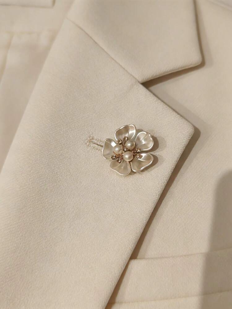 1pc/2pcs Button Cover For Shirt Rhinestone Flower Cufflinks Covers Vintage Sleeve Button Clip On Button For Dress Wedding Tux Decoration Button Clothing Accessories Gifts And Party - Multicolor - View 5