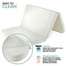 Paquete de viaje plegable con bolsa de colchón colchón portátil impermeable mini cuna para cama de bebé protector de espuma viscoelástica accesorios para bolígrafo funda de viaje incluida - como en la foto - Ver 4