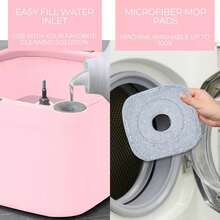 True & Tidy True Clean Spin Mop And Bucket System: Microfiber Cleaning Tools For Household Floor Maintenance - 1 - View 8