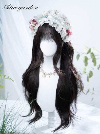 alicegarden Tóc giả tổng hợp dài 30 inch với kiểu tóc gợn sóng tự nhiên màu đen tuyệt đẹp. Được thiết kế với phần mái, bộ tóc giả này hoàn hảo cho việc sử dụng hàng ngày của các quý cô, mang lại vẻ ngoài tự nhiên và chân thực, là món quà lý tưởng dành cho phái nữ. (Không bao gồm phụ kiện)