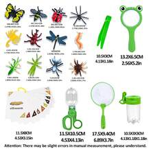 Lupa para niños, modelo de cápsula de insecto de dibujos animados, tarjeta de reconocimiento lindo para preescolar con clip - Multicolor - Ver 6