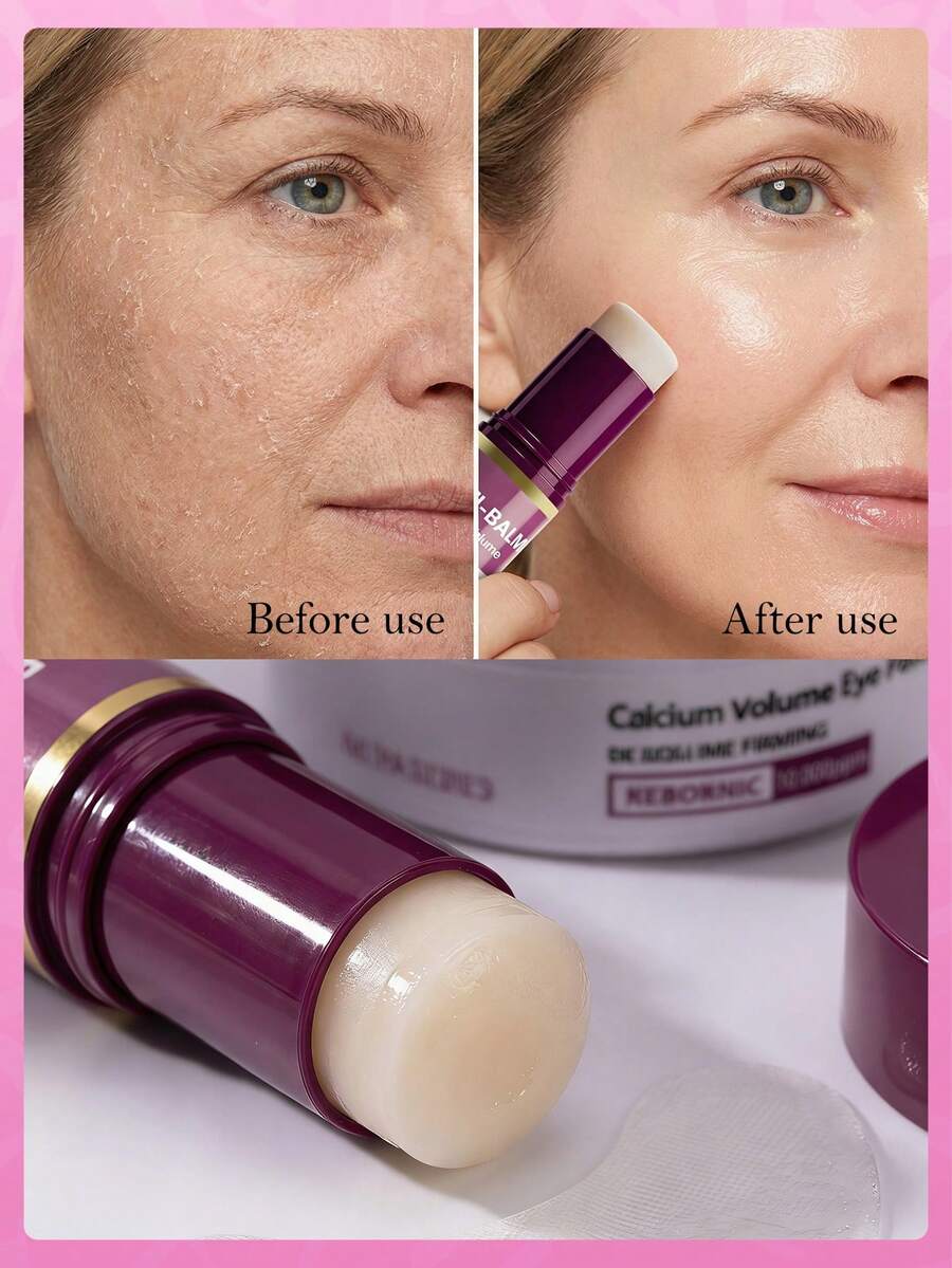 1支（9克）胶原蛋白保湿眼霜棒，可减少细纹，紧致肌肤，改善黑眼圈，紧致抗皱保湿眼霜棒，可保湿、修复和减少细纹，适用于眼部、颈部和面部。