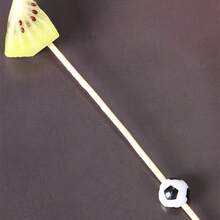 100pcs/Pack Disposable Black & White Football Shaped Cocktail, Sushi, Fruit Picks, Cocktail Bamboo Skewers, Themed Party, Wedding, Cake, Dessert Toothpicks - A - View 7