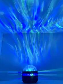 1pc LED Northern Lights Projector Lamp With Remote Control, Multi-Color Modes, USB Powered Desktop Lighting For Bedroom Decor, Starry Sky Night Light, Plug And Play - Multicolor - View 2