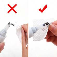 100/640Pcs Nail Wipes Pad Lint Free,Nail Polish Remover Eyelash Extension Glue Cleaning Wipes,Non Woven Lash Extensions Supplies Accessories - Multicolor - View 2