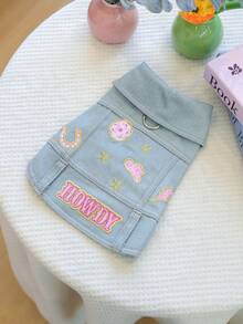 PETCIRCLE Áo khoác cho thú cưng (1 chiếc) dành cho chó nhỏ, bền và chống bẩn - Áo khoác năng động - Màu xanh lam - View 6