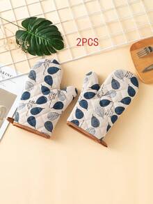Một đôi găng tay nhà bếp kẻ sọc, hai mặt chần bông, họa tiết hình thoi, dày dặn, chịu nhiệt dùng để nấu nướng và làm bánh, dụng cụ nhà bếp, găng tay chịu nhiệt gia dụng, 2 chiếc. - Xem 18