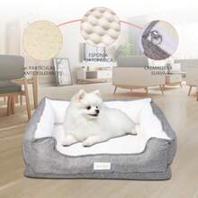 Cama para Perro Grande Mediano 78x63x28 Cama Ortopédicas con Funda Extraíble Antideslizante Sofá Ortopédico para Perro Gato Camas L Suaves y Cómodas Resistentes Nido para Perros Medianos - como en la foto - Ver 2