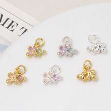 1pc/4pcs/8pcs Delicate Mini Lilac & Osmanthus Flower 3D Pendant DIY Beaded Necklace & Earring Jewelry Accessories - Multicolor - View 7