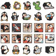 50 piezas de pegatinas divertidas de pingüinos para equipaje, refrigerador, armario, ventana, guitarra, monopatín, cuaderno, recompensa escolar, regalo de cumpleaños, vacaciones - colores mezclados - Ver 5
