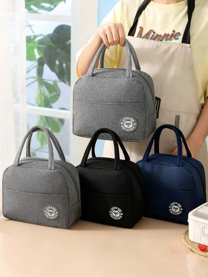 3pcs Lunch Bag With Handle - Waterproof And Portable, Suitable For School And Office, Portable Lunch Box Bag, Lunch Bag For Work And School, Wedding, Picnic And Beach, Keeps Food Fresh And Delicious