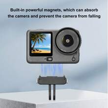 For Osmo Action 6 / Nano PULUZ Plastic Magnetic Quick Release Base Mount (Black) - View 5