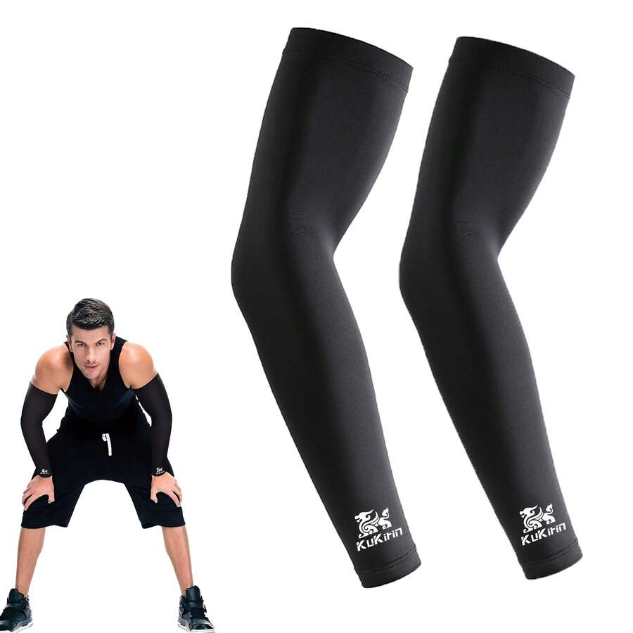 Ống tay Kukirin thoáng khí, nhanh khô, chống tia UV, dùng cho đạp xe, thể thao, chất liệu mát lạnh, chống nắng, giữ ấm khi tập luyện. - Ống tay áo - Xem 1