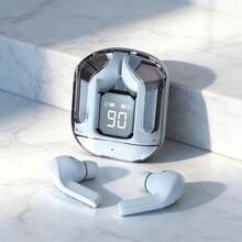 TWS无线迷你耳机，带LED电量数字显示，TWS无线耳机，立体声蓝牙耳机，适用于所有智能手机 - 查看 1