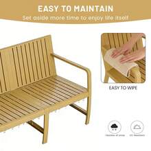 Holiday - Mueble de Interior/Exterior de 1 Pieza, Sofá de 3 Plazas, Material PP Impermeable - Conjunto de Conversación para Patio de Fácil Montaje (Marrón Albaricoque)    RR - Amarillo + Polipropileno - Ver 12