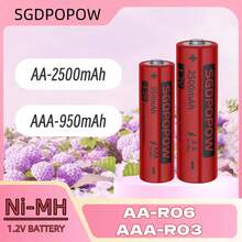 SGDPOPOW Batería de hidrógeno de níquel AA/AAA - Funcionamiento eficiente, suministro de energía continuo y mejor uso - Ver 3
