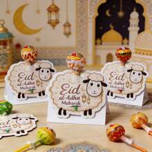 Eid Al-Adha Blessing Candy Box Card, Eid Al-Adha Greeting Card, Eid Al-Adha Envelope, Eid Blessing Card, Eid Al-Adha Gift 20pcs/10pcs Set - Multicolor - View 2