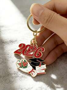 1pc/10pcs 2026 Graduation Keychain, Commemorative Graduation Gift Keyring, Unisex Alloy Oil Drop Graduation Cap Keychain, Graduation Ceremony Souvenir Gift, Backpack/Handbag Pendant, Daily & Holiday Accessory Gifts For Mother, Father, Graduation, And Teacher - Multicolor - View 23