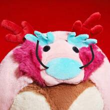 Miniso 迪士尼奇奇蒂蒂可爱玩偶，触感柔软舒适，沙发摆件，精美生日礼物，涤纶材质（1个） - 彩色 - 查看 2