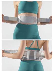 VBOSI 1 Piece Breathable Waist Support Belt With 4 Metal Braces - Bandage Compression For Workout, Office & Daily Wear, For Men & Women - Multicolor - View 3