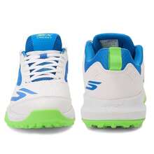- Zapatos de cricket de césped para hombre parte superior sintética y de malla amortiguación de EVA suela de goma para césped - Blanco/Azul - Ver 3