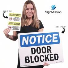 OSHA Notice Sign - Front Desk Evacuation Meeting Location Vinyl Label Decal Protect Your Business, Construction Site Made In USA - A - View 2
