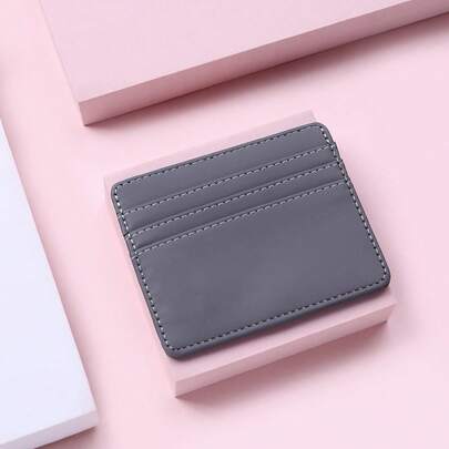 Multi-Color Slim Card Holder With Multiple Card Slots