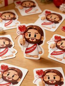 Diseño elegante Llavero con confeti festivo, Tarjetas del Día de San Valentín, Sobres festivos, Tarjetas de felicitación festivas, Regalos festivos 10 piezas - Multicolor - Ver 7