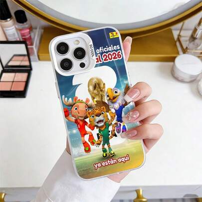  Ốp điện thoại: Ốp điện thoại hoạt hình chính thức chủ đề linh vật FIFA World Cup 2026 để chào mừng giải đấu sắp tới. Có hai màu và tương thích với tất cả các dòng điện thoại. Có khả năng chống sốc và bảo vệ ống kính camera - Món quà hoàn hảo