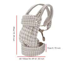 Đai địu em bé 2 trong 1 có thể điều chỉnh, kiểu dáng balo địu trước ngực đa năng, phù hợp cho mọi mùa. - Nhiều màu - Xem 4
