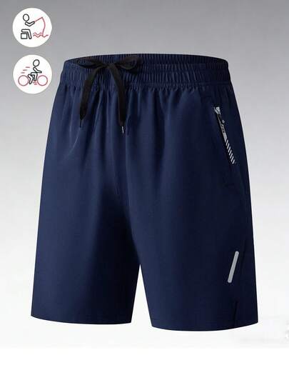 Pantalones cortos deportivos casuales y de moda para hombre, para correr y hacer ejercicio, de verano