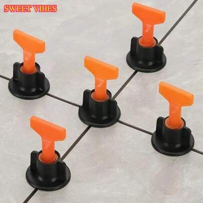 426 piezas Accesorios del sistema de nivelación de azulejos, espaciadores de polipropileno (PP) ajustables para azulejos, diseñados para la instalación profesional de azulejos de piso y pared, con cuñas y clips de posicionamiento