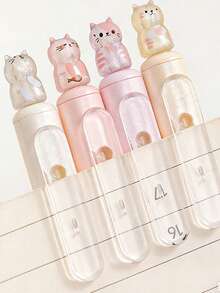 Rotating Cat Pen, High-Quality Ballpoint Pen With Cute Design, Ideal For Students And Daily Use, Black Ink, Quick-Drying - Sets - View 9