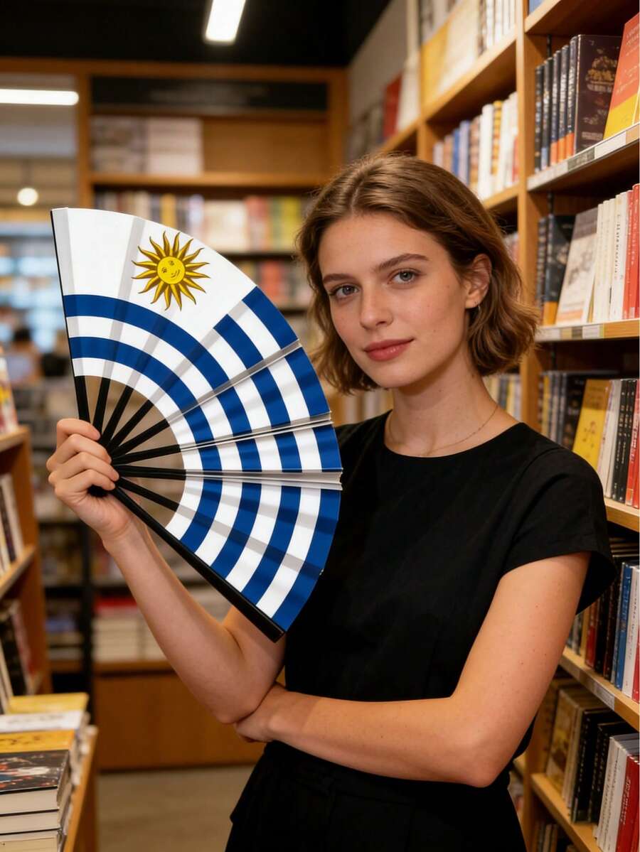 Made Of High-Quality Fabric And Plastic Ribs, With Vibrant Printed Patterns That Showcase Fashionable And Cultural Taste, Suitable For Various Celebration Occasions. - Red - View 1