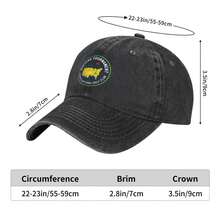 1pc MASTERS TOURNAMENT AUGUSTA NATIONAL GOLF CLUB Personalized Printed Baseball Cap Vintage Washed Baseball Cap Retro Distressed Dad Hat Soft Adjustable Printed Streetwear Unisex Cap For Men Women - màu đen - Xem 2