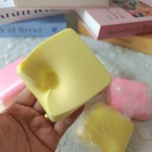 New Milk Scented Milk Brick Stress Relief Toy, Slow Rebound Sticky Squeeze Toy With Thick Realistic Texture, Finger Suction Simulated Square Bread Squeeze Ball, Creative Stress Relief Gift For Adults & Students - Multicolor - View 10