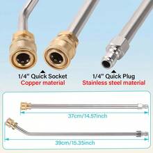 High Pressure Washer Spray Gun Extension Nozzle 4000PSI Spray Gun Car Wash Accessories Extension Gun Strap 1/4 Quick Connect - Extension Gun - View 3