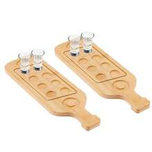 Khay đựng ly rượu Tequila, giá trưng bày ly rượu vang, khay phục vụ ly thủy tinh cho nhà hàng, quán bar, nhà bếp, tiệc tùng, gia đình (không bao gồm ly rượu vang). - Xem 8