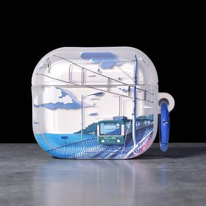 1个动漫火车/地铁图案Pro 3/Pro 2保护壳，苹果3/4保护套