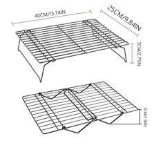 1/3 chiếc, Giá làm nguội nhiều tầng cho bánh quy, bánh ngọt, v.v. - Làm nguội nhiều mẻ bánh quy, bánh nhiều lớp hoặc đồ ăn nhẹ, màu đen - màu đen - Xem 4