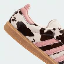 Adidas 三葉草男女SAMBA OG運動T頭鞋休閒板鞋 - 白色/棕色/粉紅色 - 查看 6