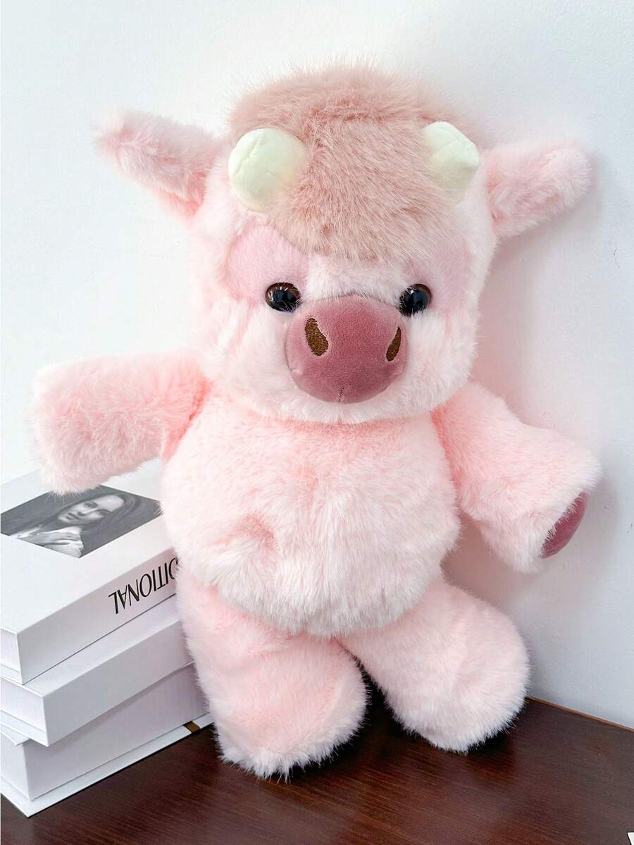 1 pezzo Bambola di peluche rosa carina da 40 cm/15,75 pollici, bambola di animali imbottiti morbidi e soffici, adatta per la decorazione della camera da letto di bambini e adulti, decorazioni, compleanni, matrimoni, San Valentino, Pasqua, regali di Natale