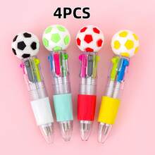 Bút bi rút 4 màu chủ đề World Cup bóng đá, thiết kế hoạt hình, nhỏ gọn, tiện dụng cho học sinh và ghi nhật ký. - Bóng đá bốn màu ngẫu nhiên - Xem 13