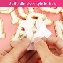 26pcs Red Letter Shaped Iron-On Patches, Suitable For Making Festival Crafts Like Christmas Decorations, Sequin Embroidered Badges, Personalized Clothing, Jackets, Hats, Jeans, Shoes And Bags, Custom Clothing Appliques (Heart-Shaped Patches Need To Be Ironed) - 26 letters set - View 8