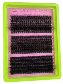 Hinarin 295 sợi mi giả D-Curl mềm mại, độ dày 60D+80D+100D, nối mi dày tự nhiên, tạo độ cong nhẹ, dài 10-18mm, mi giả 3D lông chồn, làm thủ công, tự làm tại nhà. - D - Xem 6