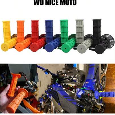 WD NICE MOTO Tay nắm ghi đông xe máy 22mm, tay nắm ghi đông hình vòng màu trơn, phù hợp cho xe máy điện, xe tay ga và xe đạp điện, phụ kiện độ chế bằng silicon mềm màu trơn, bọc tay nắm ghi đông bằng cao su, tay nắm ghi đông xe máy địa hình đa năng.