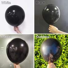 30 Stück 12 Zoll matte schwarze Latex Luftballons mit Bändern, für Männer, Jungen, Frauen, Mädchen, Geburtstag, Abschluss, Neujahr, Ruhestand, Halloween, Weihnachten, Jahrestag Dekorationen - 18 YEARS - Übersicht 6