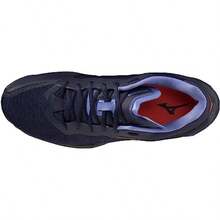 - Zapatos de Balonmano Wave Stealth Neo Security para Interiores amplios Ligeros para Interiores - Prpura/Verde/Plateado - Ver 3